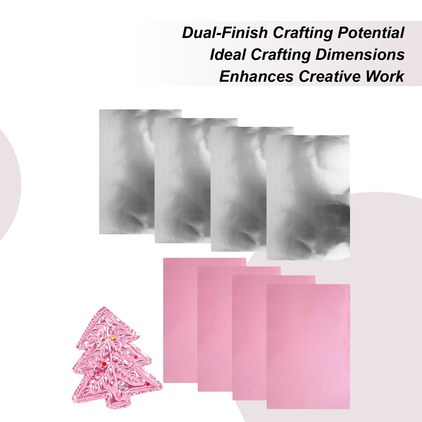 Art Craft For Christmas - Embossing Foil 8 Pieces Aluminum Craft