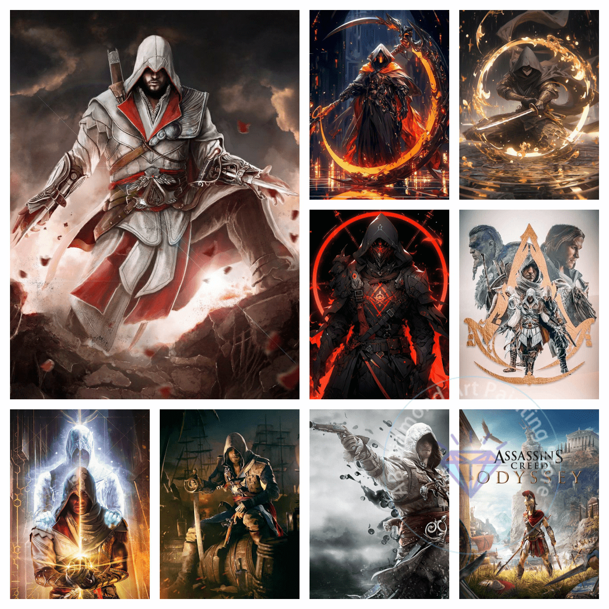 Art Craft Game - Assassin's Creed Game AB Diamond Painting