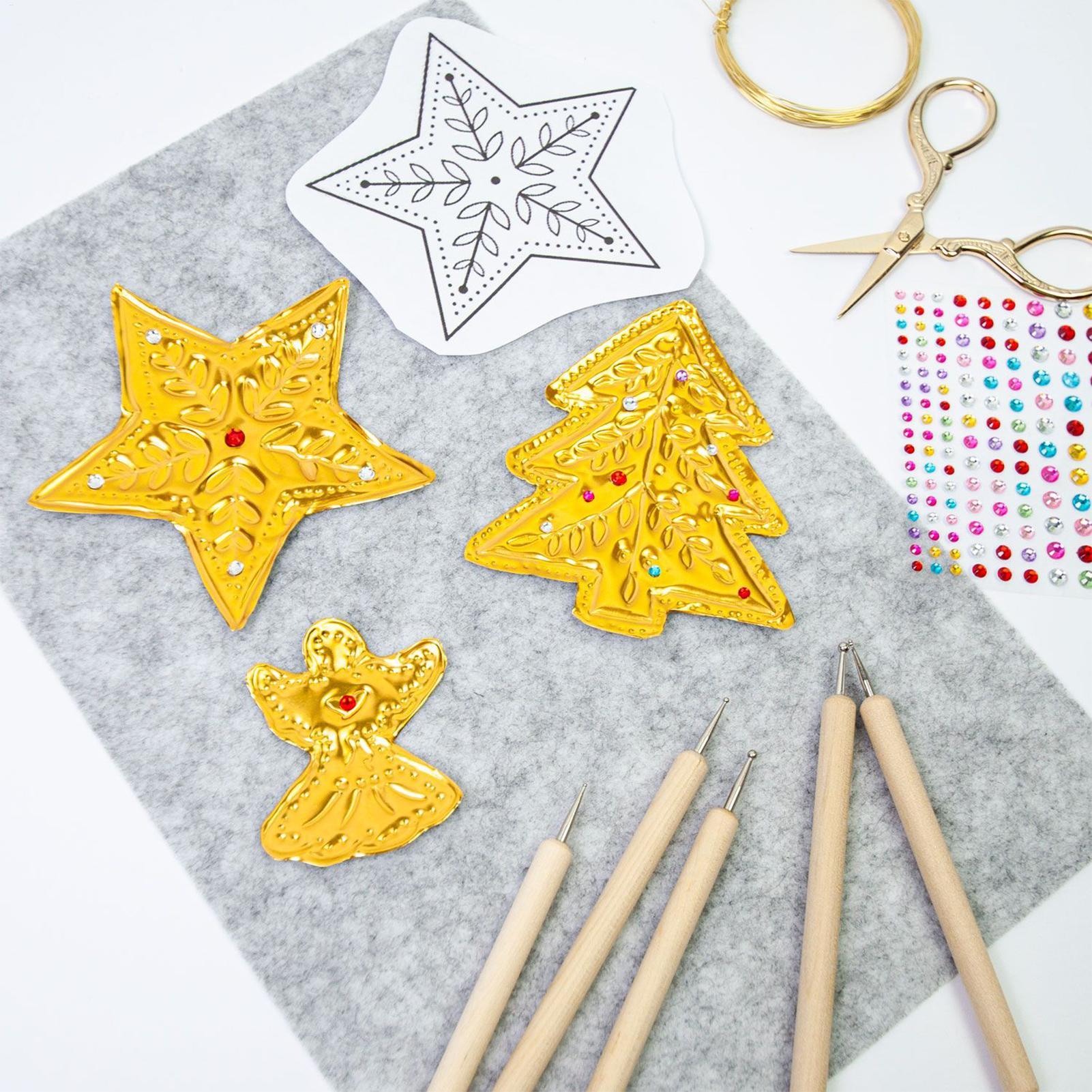 Art Craft For Christmas - Gold Silver Foil Embossing Kit with