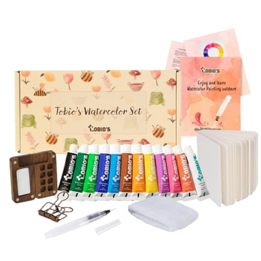 Art & Craft Fair - Original Mini Wooden Watercolor Paint Set