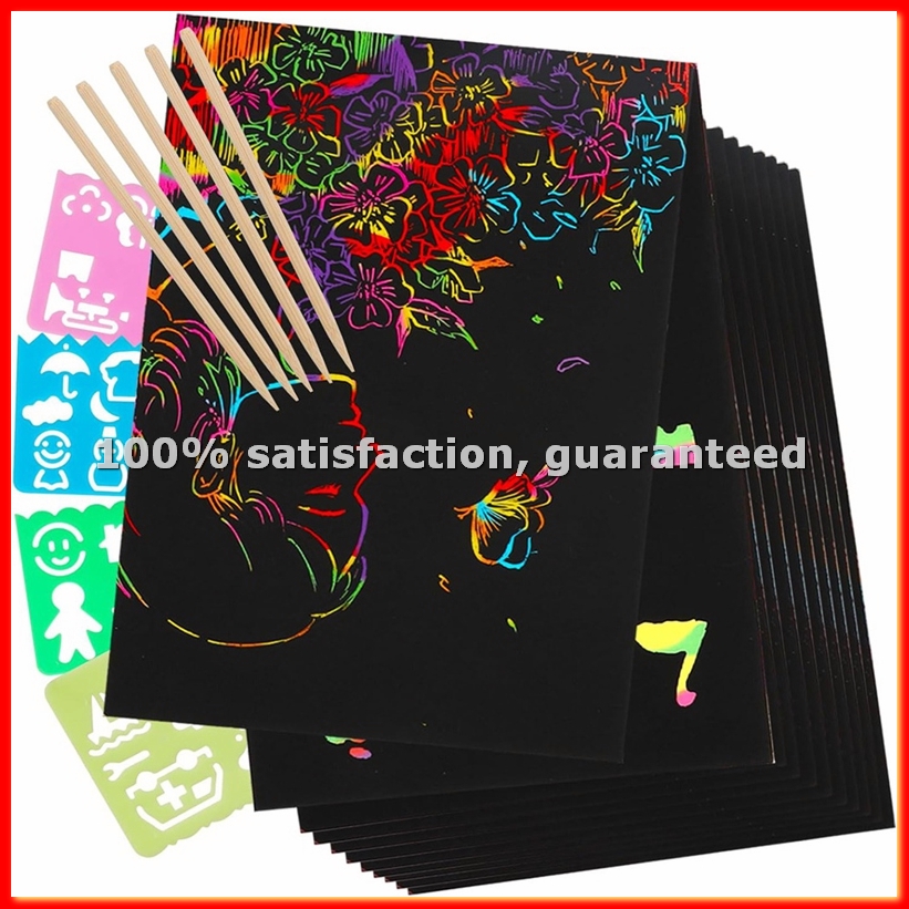 Art Craft Diy - Scratch Paper Art Set, Black Crafts