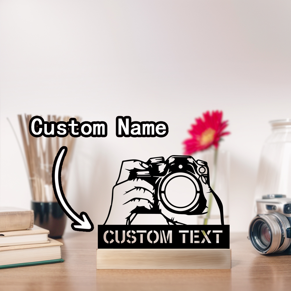 Art Craft For Christmas - 1pc Simple Camera Customizable Letter Art