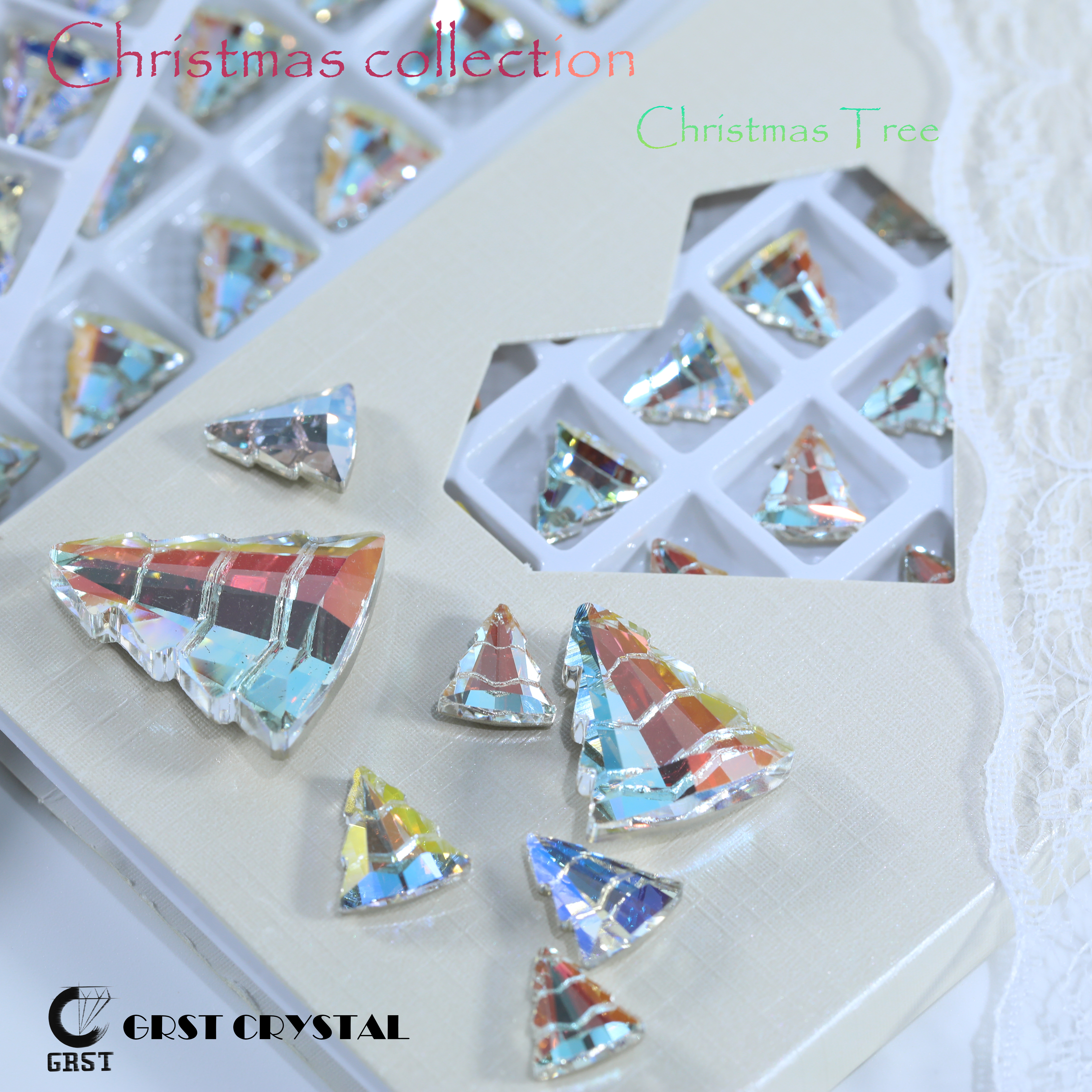 Art Craft Christmas Tree - Shiny Christmas tree Fancy Stone Crystal