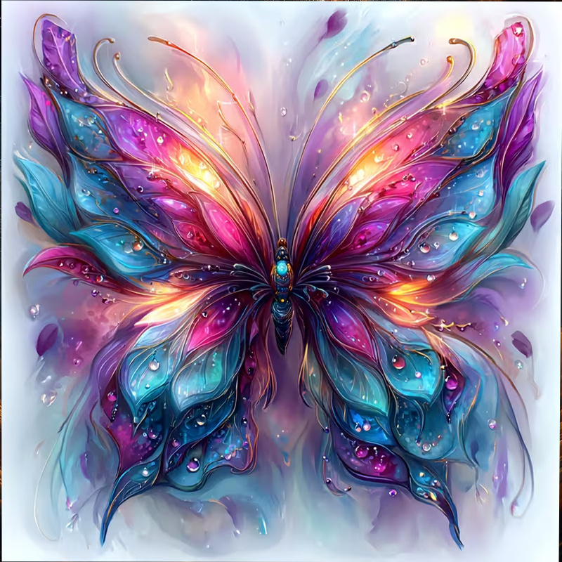 Art Craft And Design - Dreamy Butterfly 5D DIY Diamond Painting