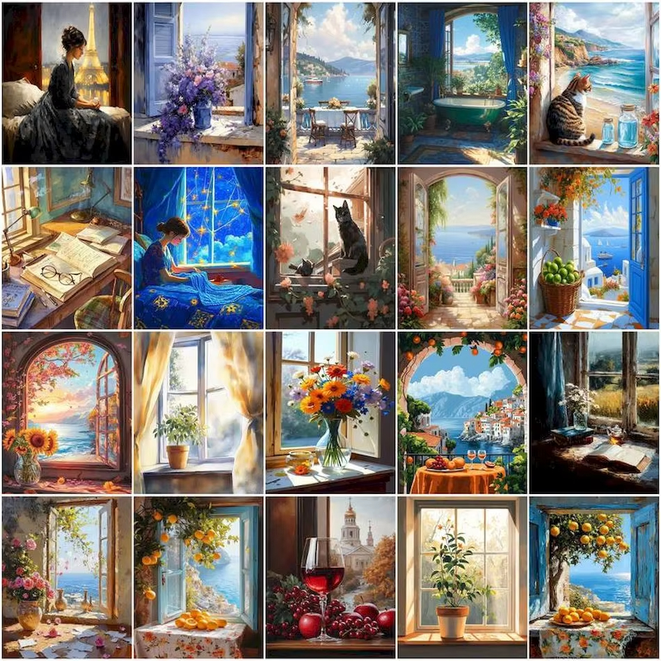 Art Craft Game - Painting By Numbers View outside the
