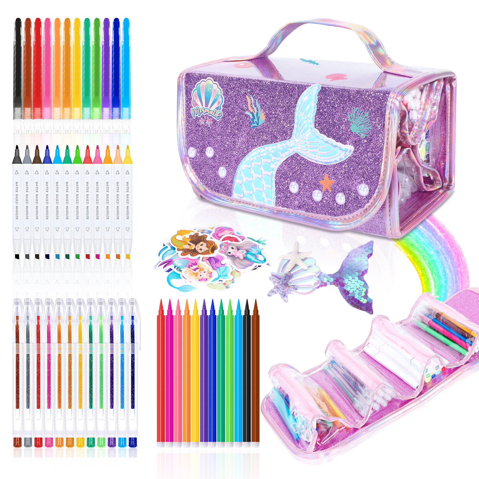 Illustration Marker Set - Mermaid Drawing Kit For Kids With