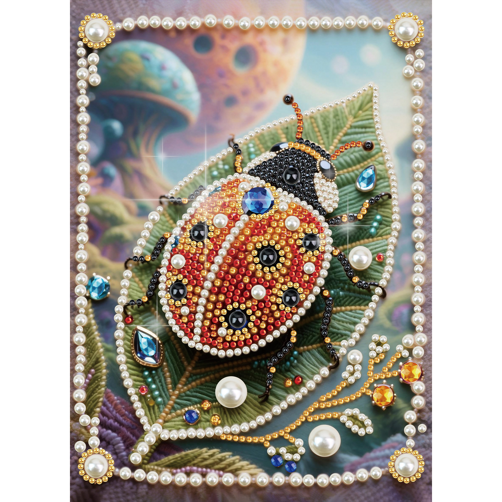 Art Craft Ladybug - DIY Pearl Diamond Art Painting kits,ladybug
