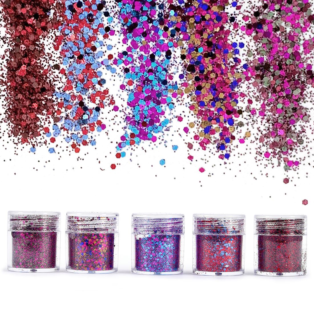 Art Craft For Christmas - 4/5 bottles Dreamlike Glitter Powder for