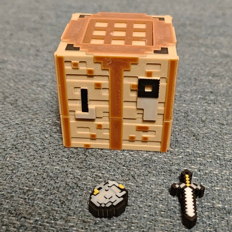 Art Craft Game - Pixel Art Crafting Table Model, 3D