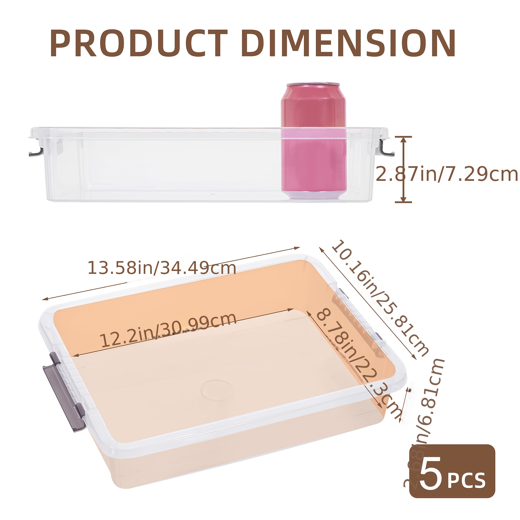 us5pcs Clear Plastic Storage B - Art Craft Game reseña y precio