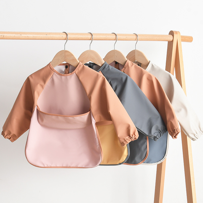 Kids Baby Long Sleeved PU Bibs - Art Craft Kits For Kids reseña y precio