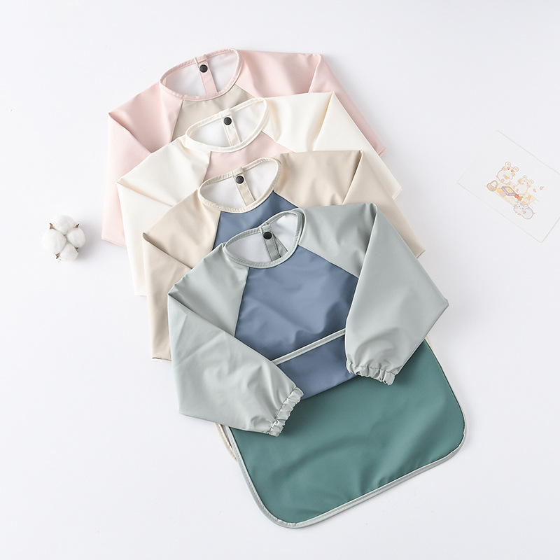 Kids Baby Long Sleeved PU Bibs - Art Craft Kits For Kids reseña y precio