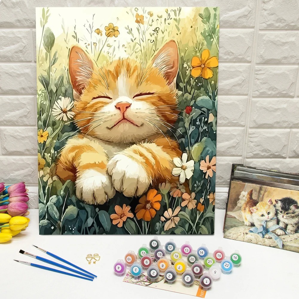 Drawing By Numbers Cat DIY Dig - Art Craft Game reseña y precio