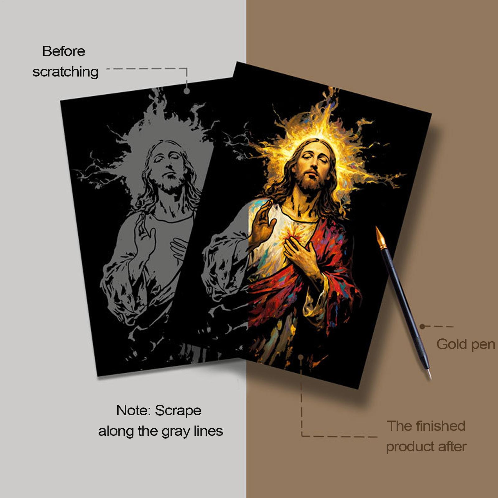 Scratch Book Jesus Scratch Pai - Art Craft 3 Year Old reseña y precio