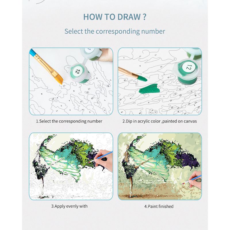 GATYZTORY Wolf Paint By Number - Art Craft Number reseña y precio