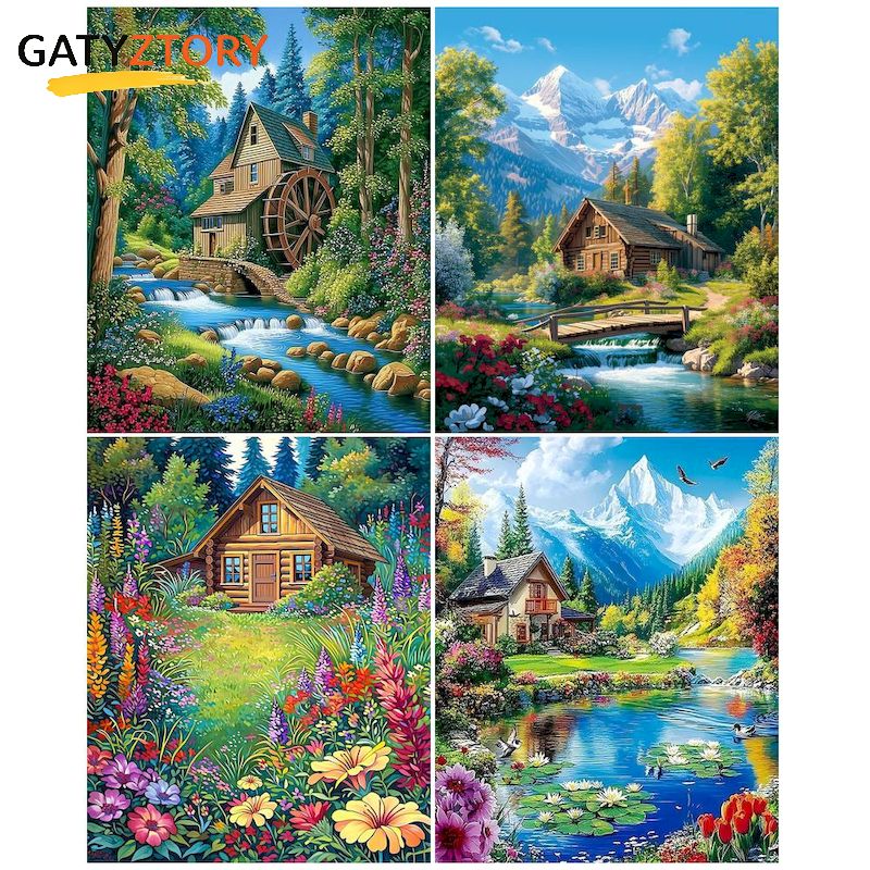 GATYZTORY Village Paint By Num - Art Craft Village reseña y precio