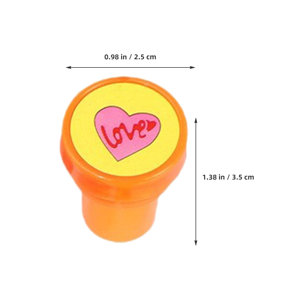 20Pcs Self Inking Heart Stamps - Art Craft And Design reseña y precio