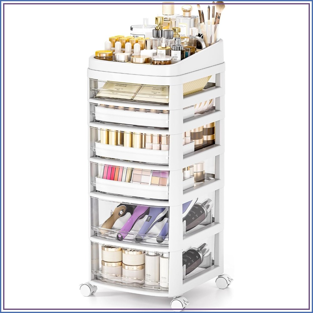Rolling Cart with 6 Drawers, C - Art Craft & Architecture reseña y precio