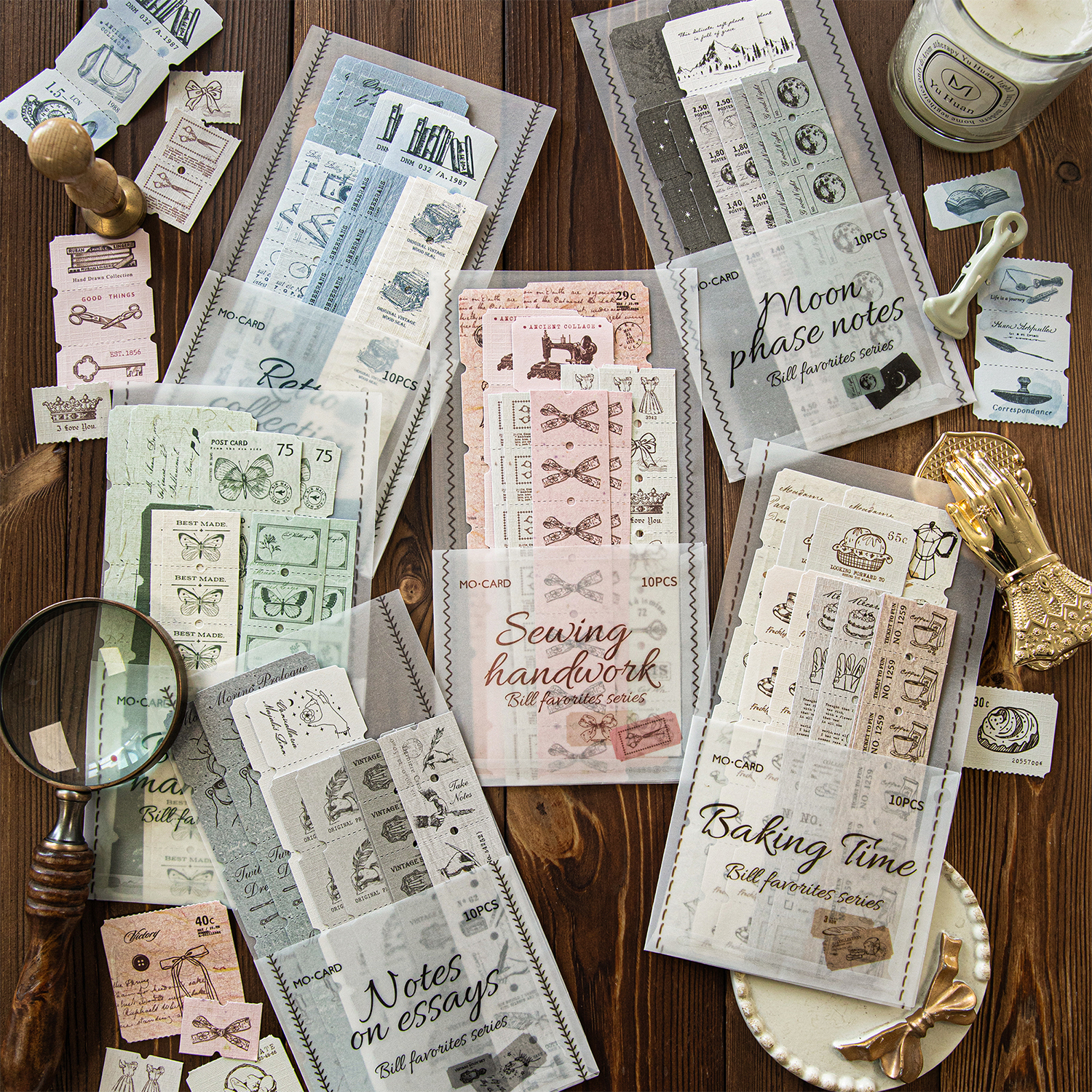 10pcs Retro Label Strip Sticke - Art Craft 3 Year Old reseña y precio