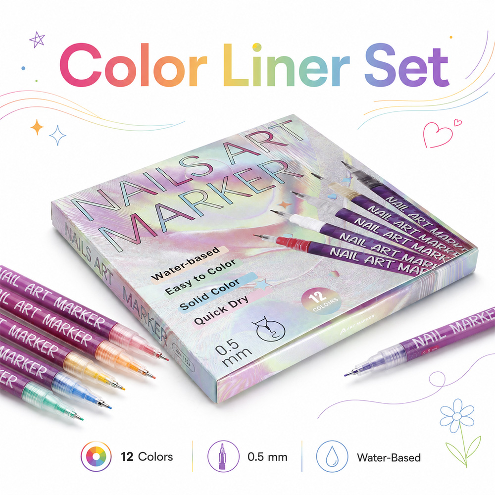 12Pcs Fine Line Marker Pen Set - Illustration Marker Set reseña y precio