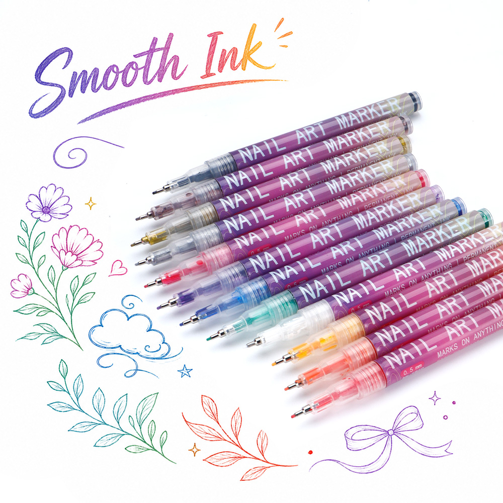 12Pcs Fine Line Marker Pen Set - Illustration Marker Set reseña y precio