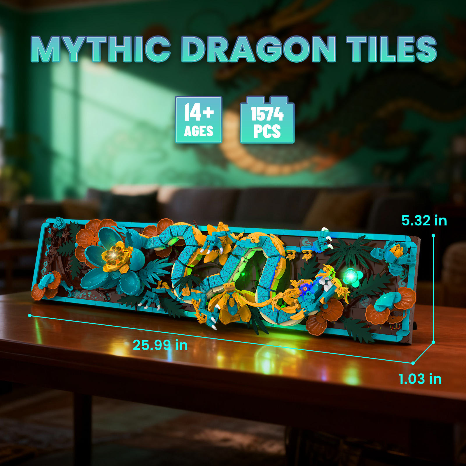 Mythic Dragon Tiles Building B - Art Craft 3 Year Old reseña y precio