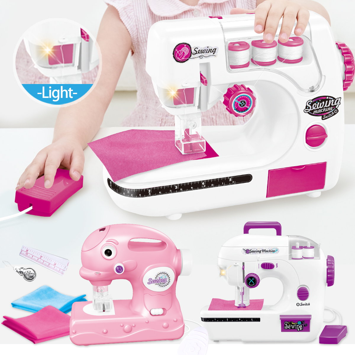 Sewing Machine Toys, Portable  - Art Craft Kits For Kids reseña y precio