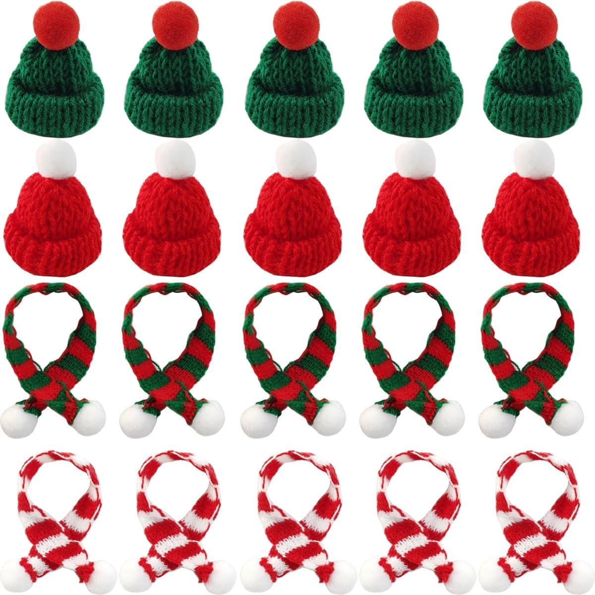32PCS Mini Knit Hat Mini Chris - Art Craft Christmas Tree reseña y precio