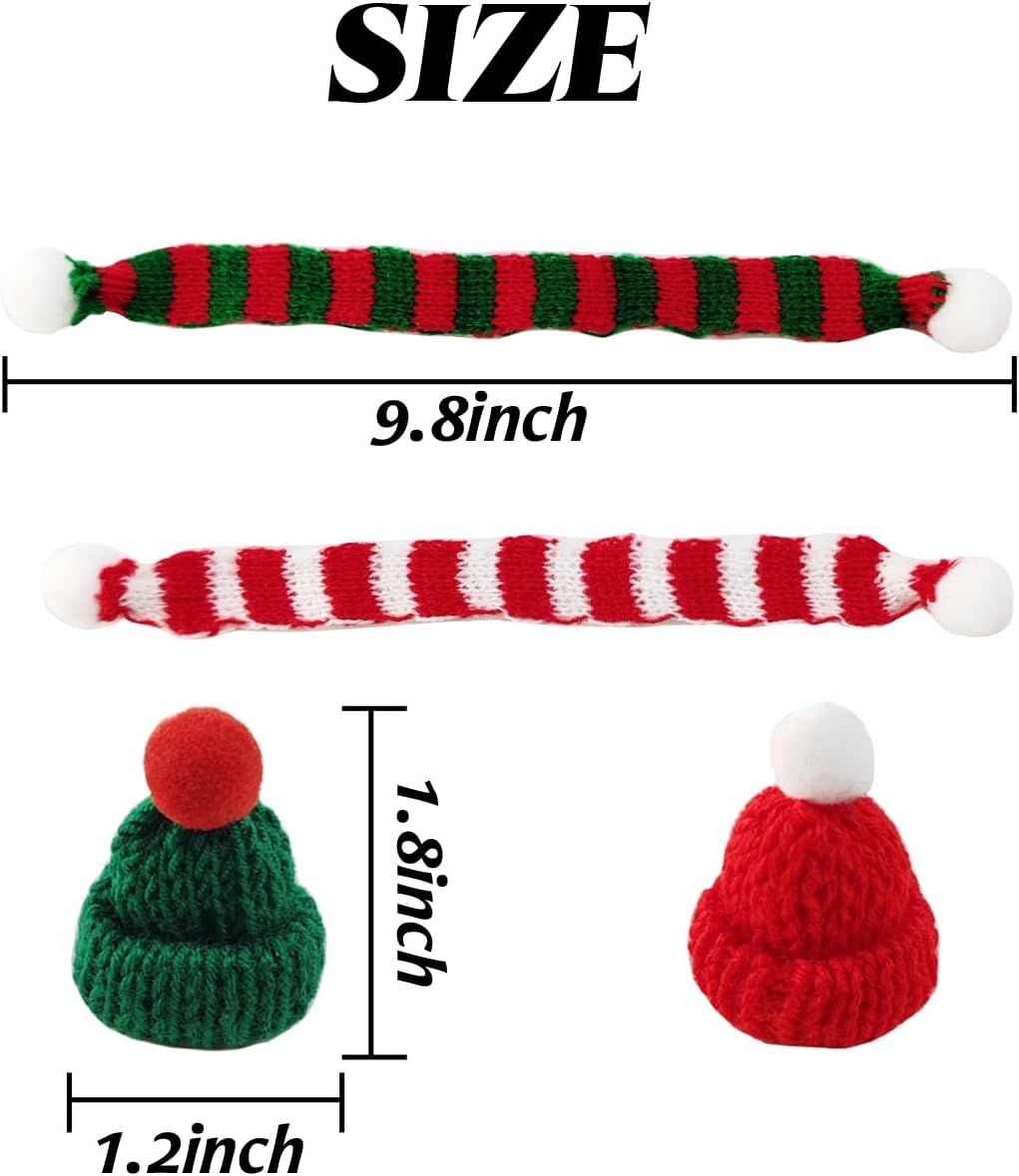 32PCS Mini Knit Hat Mini Chris - Art Craft Christmas Tree reseña y precio