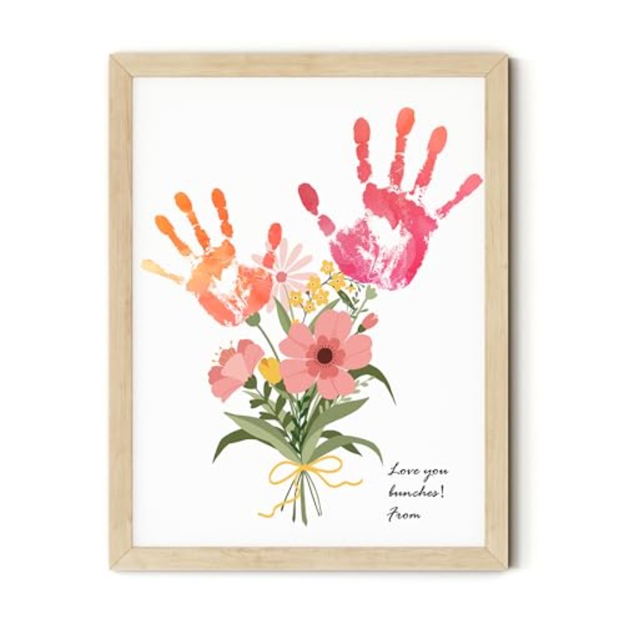 Flower Bouquet Handprint Art C - Art & Craft Fair reseña y precio