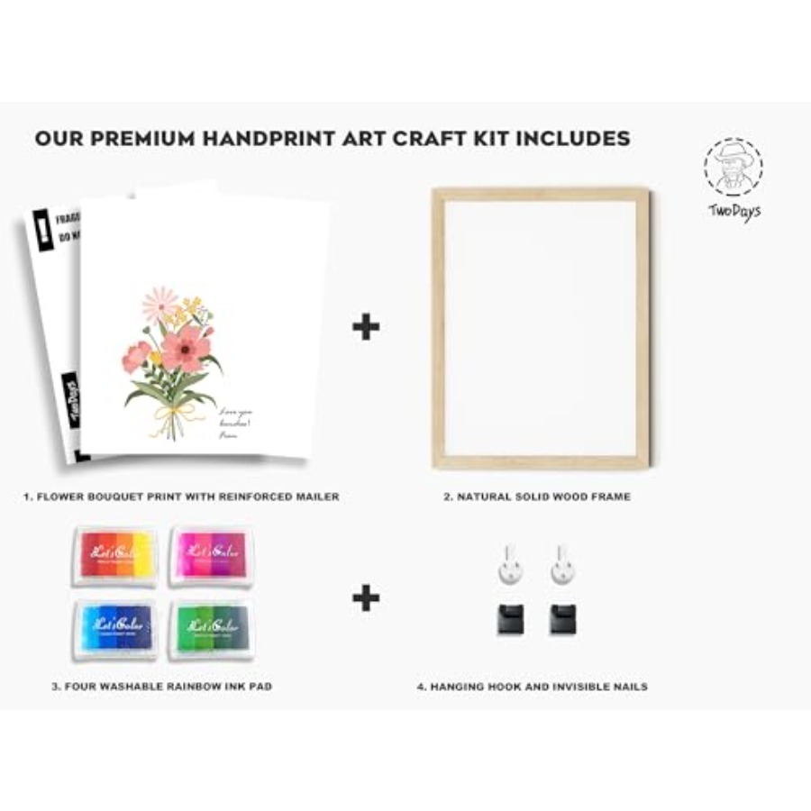 Flower Bouquet Handprint Art C - Art & Craft Fair reseña y precio
