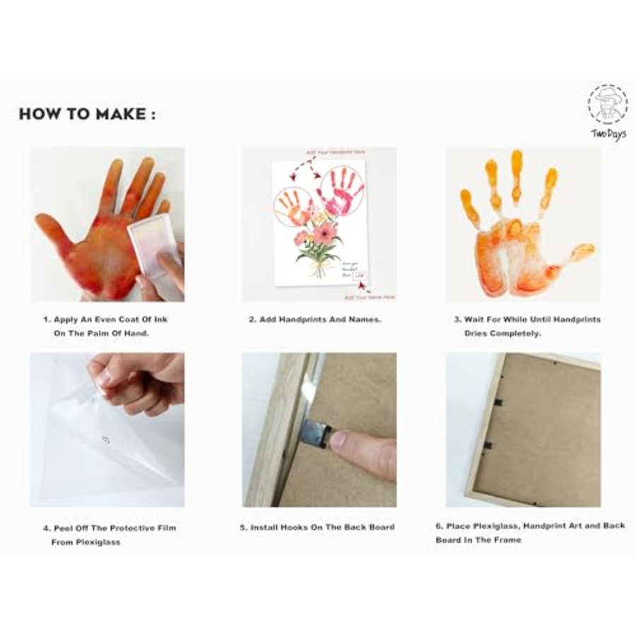 Flower Bouquet Handprint Art C - Art & Craft Fair reseña y precio
