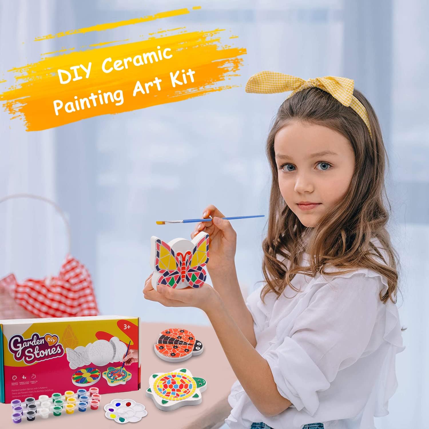 DIY Paint Your Own Stepping St - Art Craft Ladybug reseña y precio