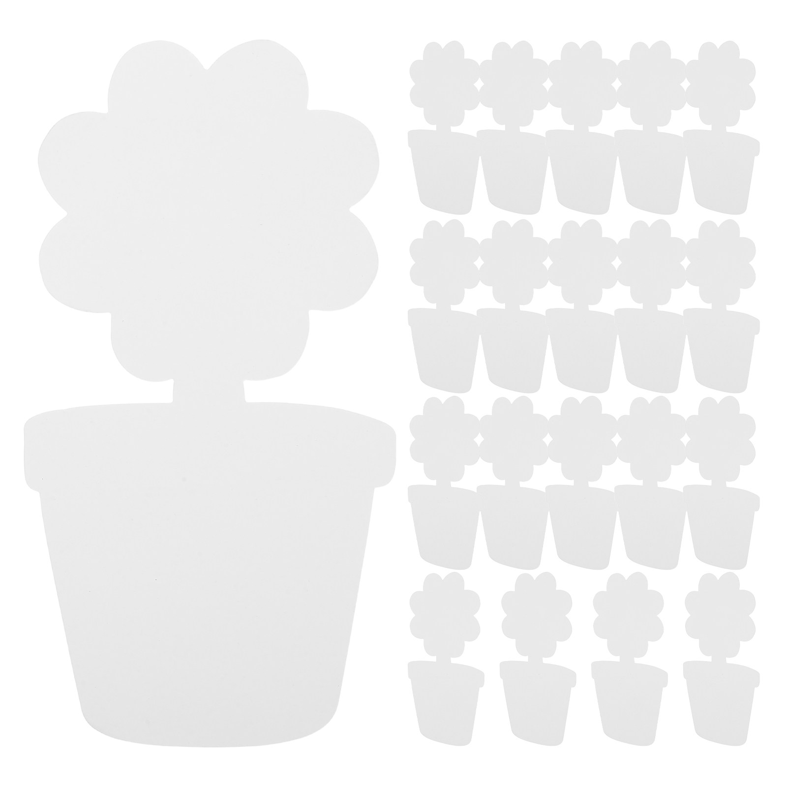 20Pcs DIY Unpainted Flower Pot - Art Craft Kits For Kids reseña y precio