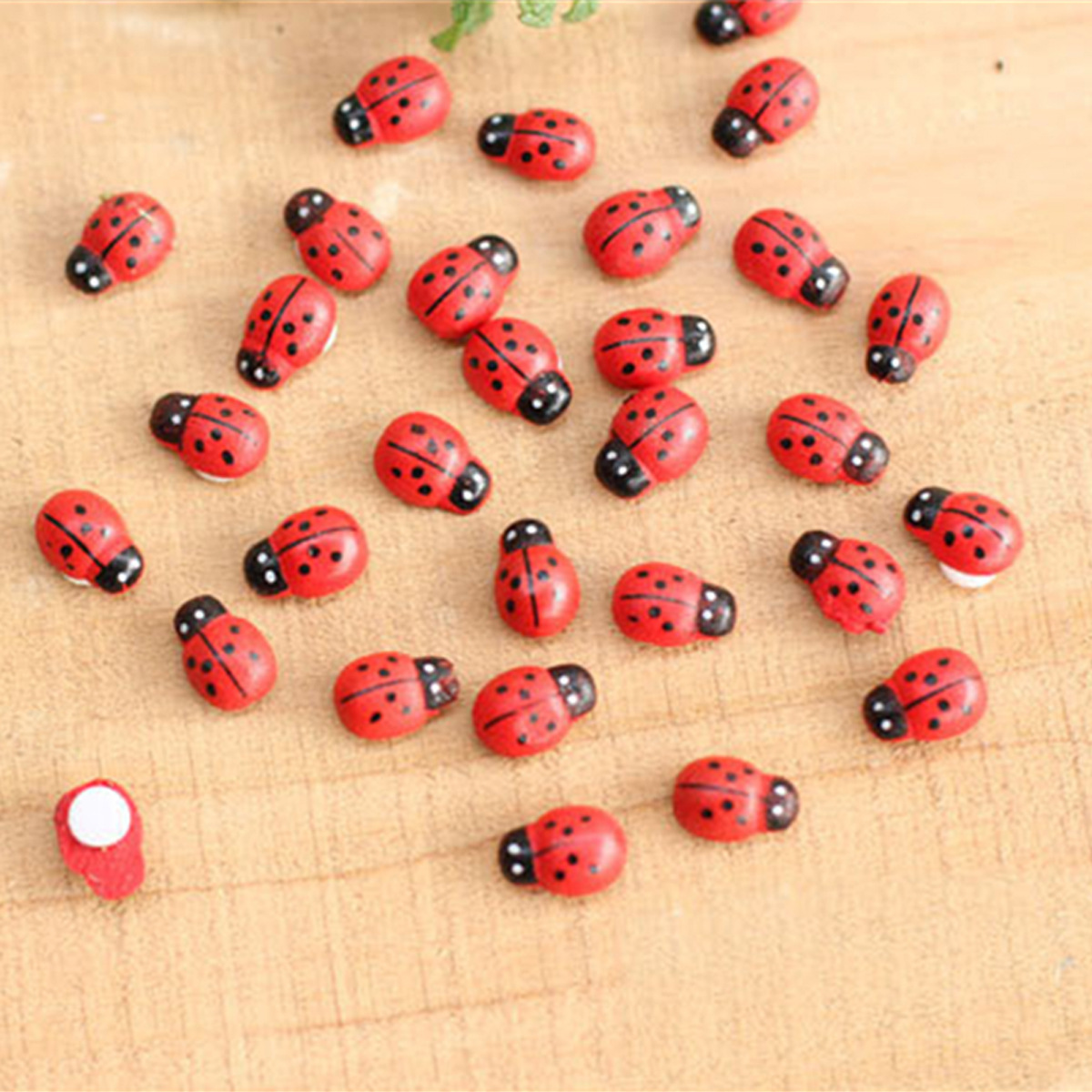 100pcs Mini Ladybugs Wood Craf - Art Craft Ladybug reseña y precio