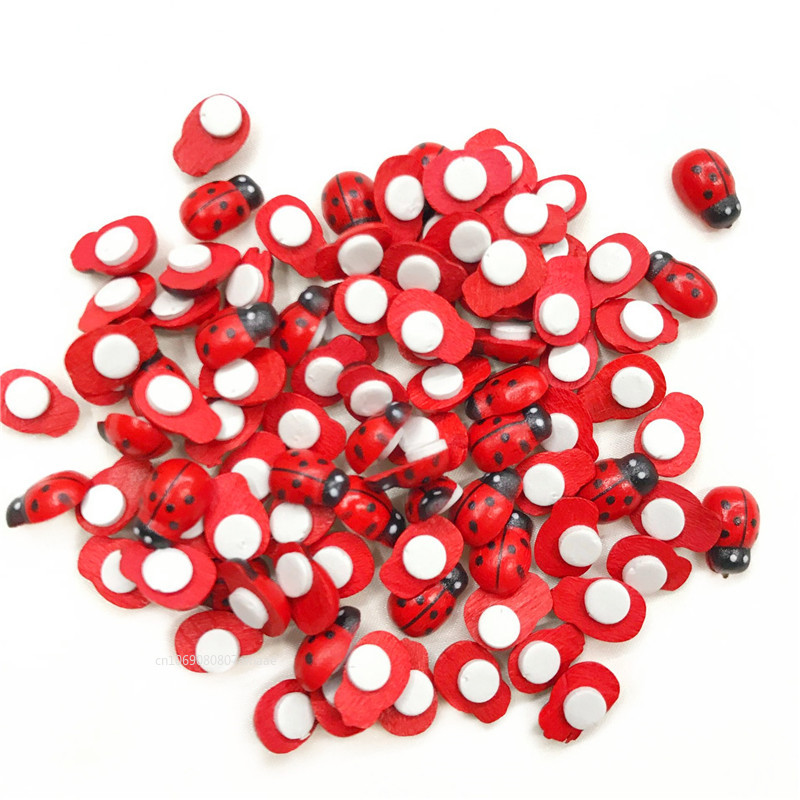 100pcs Mini Ladybugs Wood Craf - Art Craft Ladybug reseña y precio