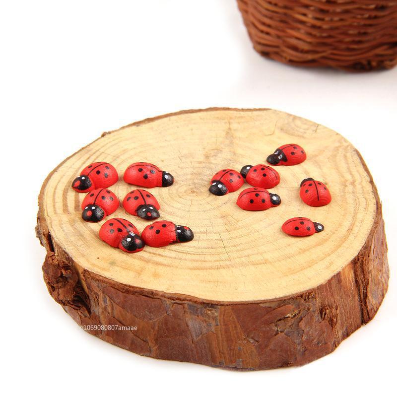 100pcs Mini Ladybugs Wood Craf - Art Craft Ladybug reseña y precio