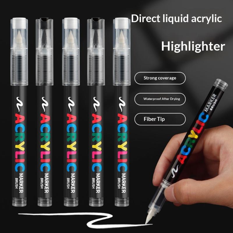 8pcs Black And White Acrylic P - Illustration Marker Set reseña y precio