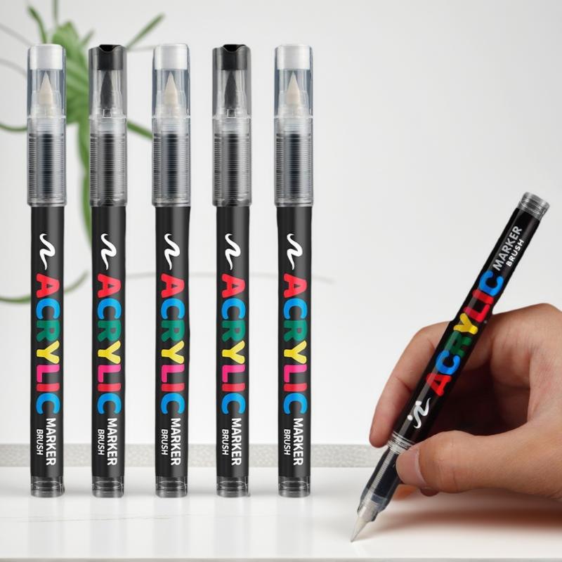 8pcs Black And White Acrylic P - Illustration Marker Set reseña y precio