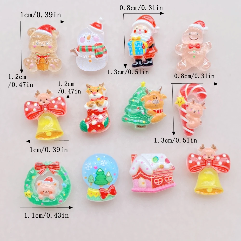 50pcs Resin Mini Cartoon Chris - Art Craft Christmas Tree reseña y precio