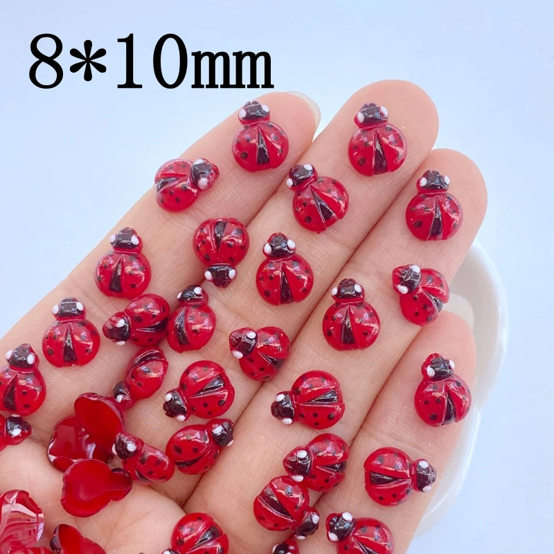 50Pcs New nail art accessories - Art Craft Ladybug reseña y precio