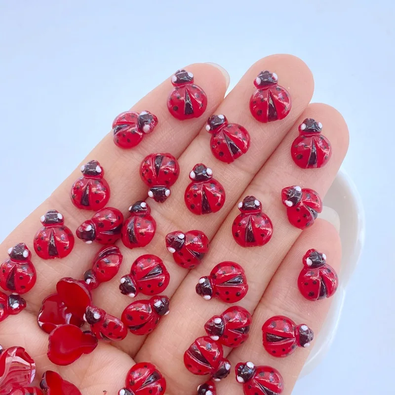 50Pcs New nail art accessories - Art Craft Ladybug reseña y precio