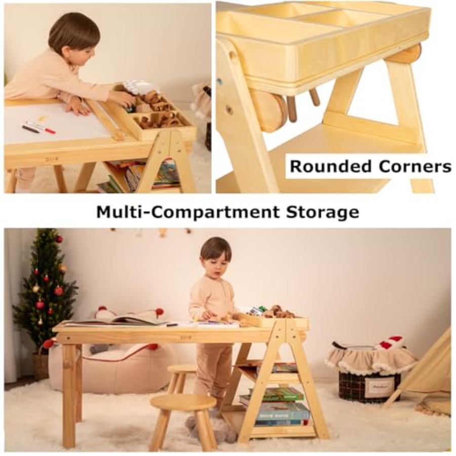Art Table and Chair Set for Ho - Art Craft Toddlers reseña y precio