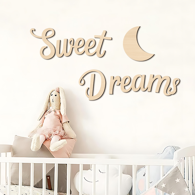 Sweet Dreams Wall Sign Wooden  - Art Craft Display reseña y precio