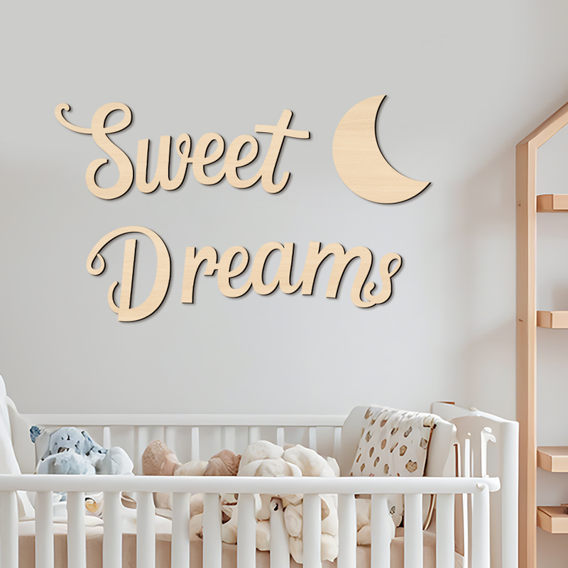 Sweet Dreams Wall Sign Wooden  - Art Craft Display reseña y precio