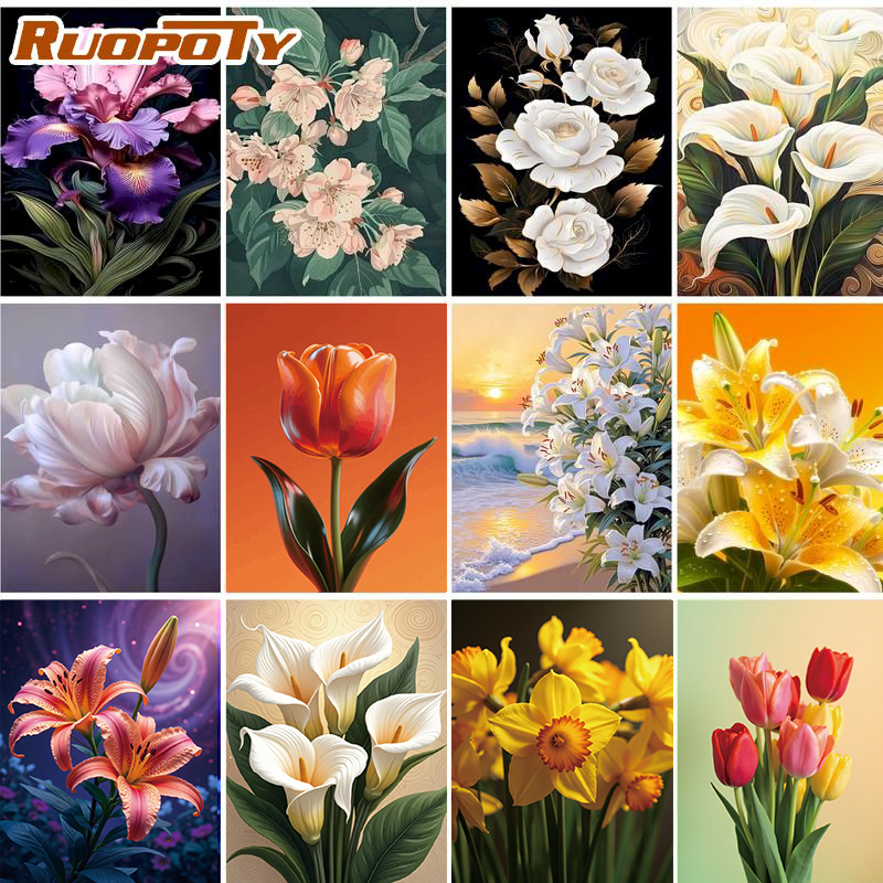RUOPOTY Flower 5d Diamond Pain - Art Craft Ideas With Paper reseña y precio