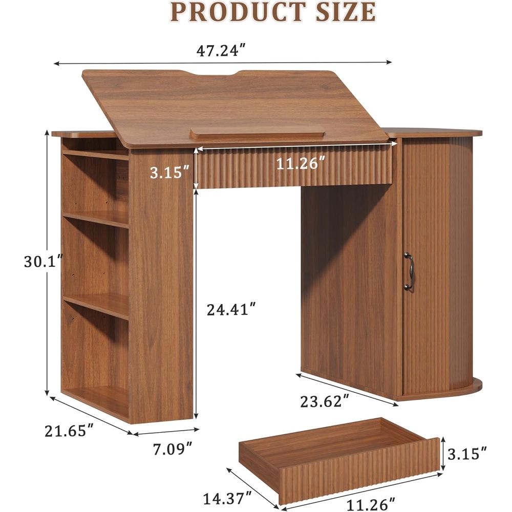 Storage Cabinet Desk with Draw - Art & Craft Fair reseña y precio