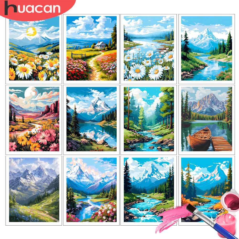 HUACAN Oil Painting By Number  - Art Craft Number reseña y precio