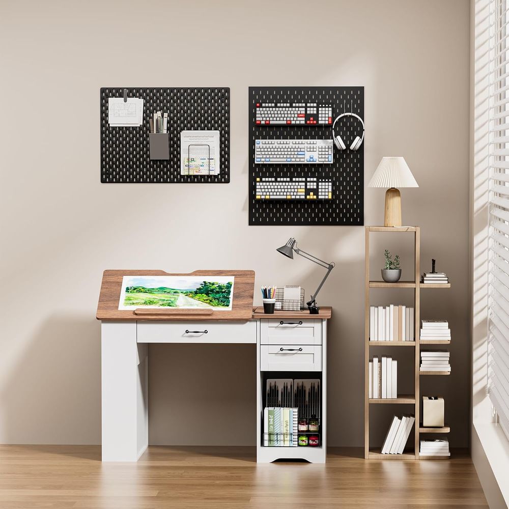 Drating Table with Storage Cab - Art & Craft Fair reseña y precio