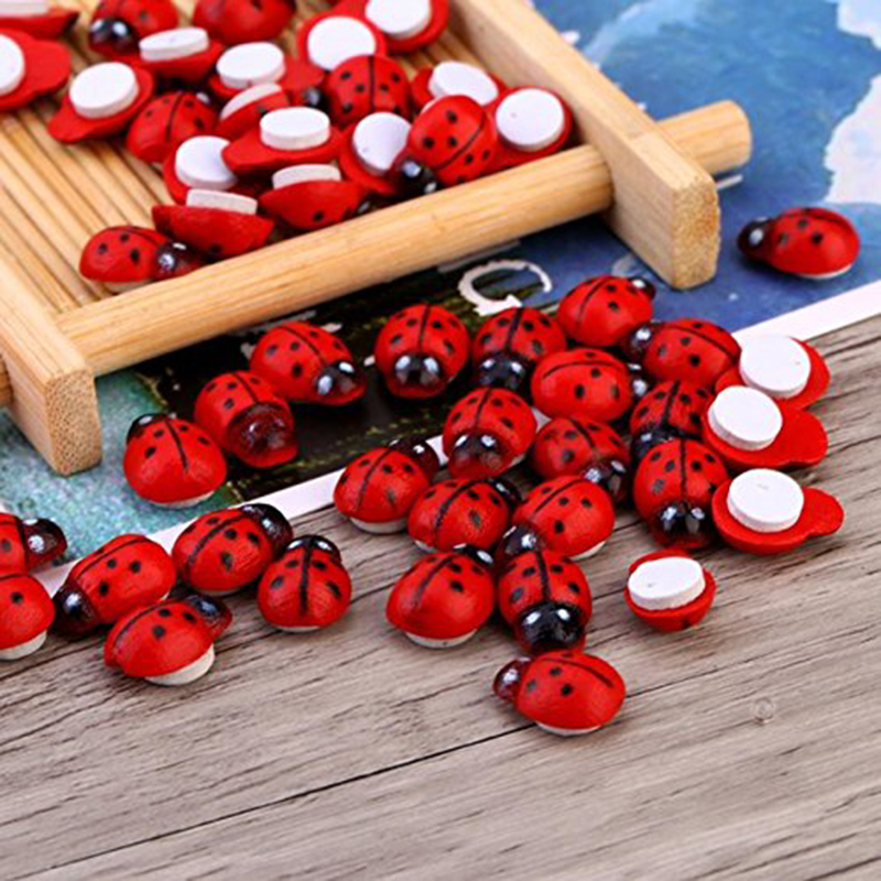 100pcs Self-adhesive Mini Refr - Art Craft Ladybug reseña y precio
